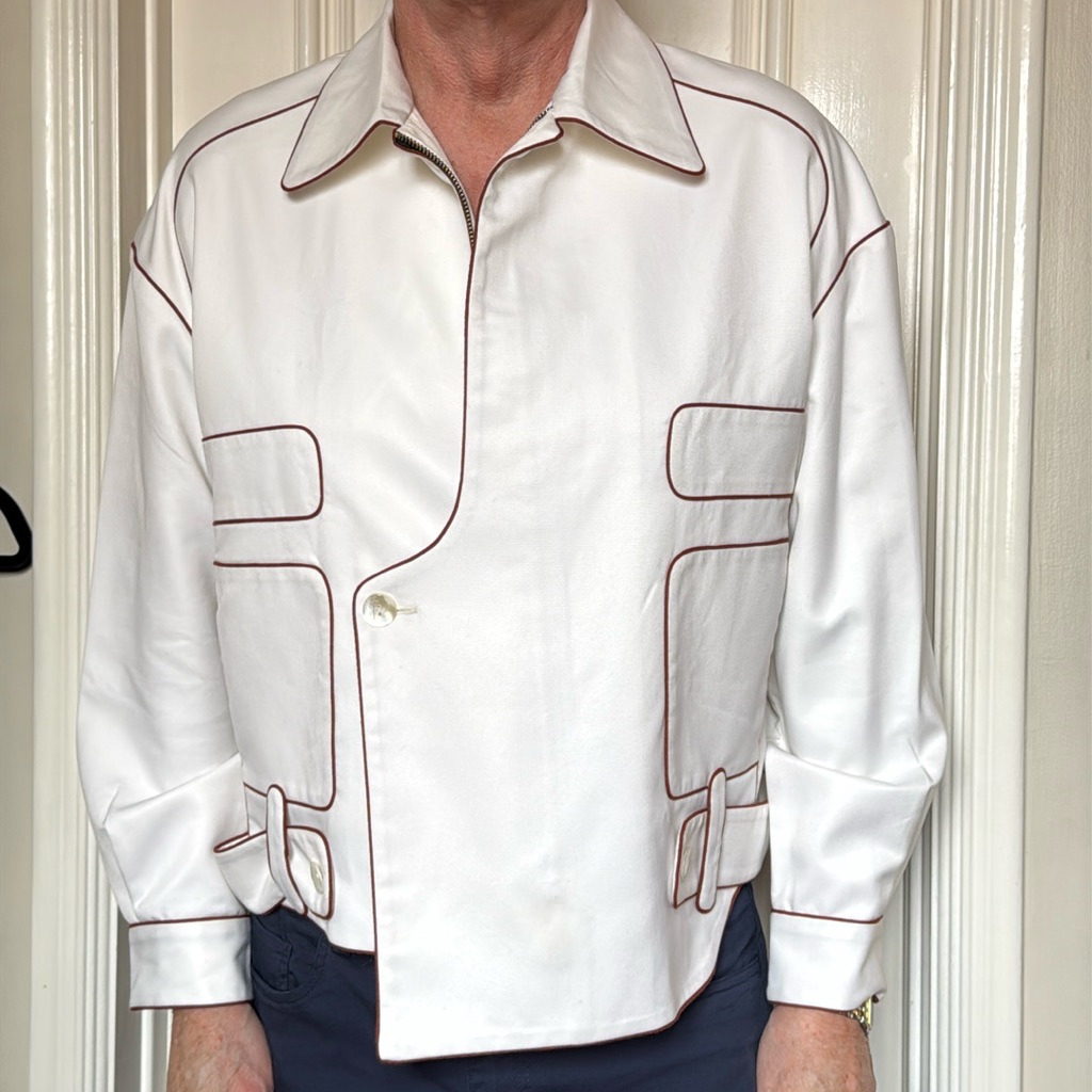 White “Out Line” Jacket.